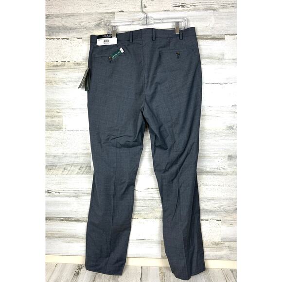 Lauren Ralph Lauren Mens 36x32 Embry Medium Gray Flat Front Dress Pants NWT - Picture 2 of 7